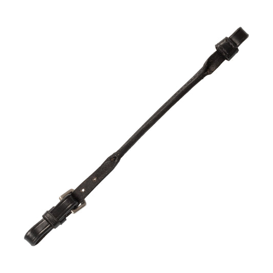 Puente para pelham en cuero tubular Equestro - Negro
