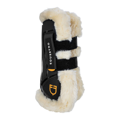 Paratendones de cordero sintético y TPU Equestro - Negro