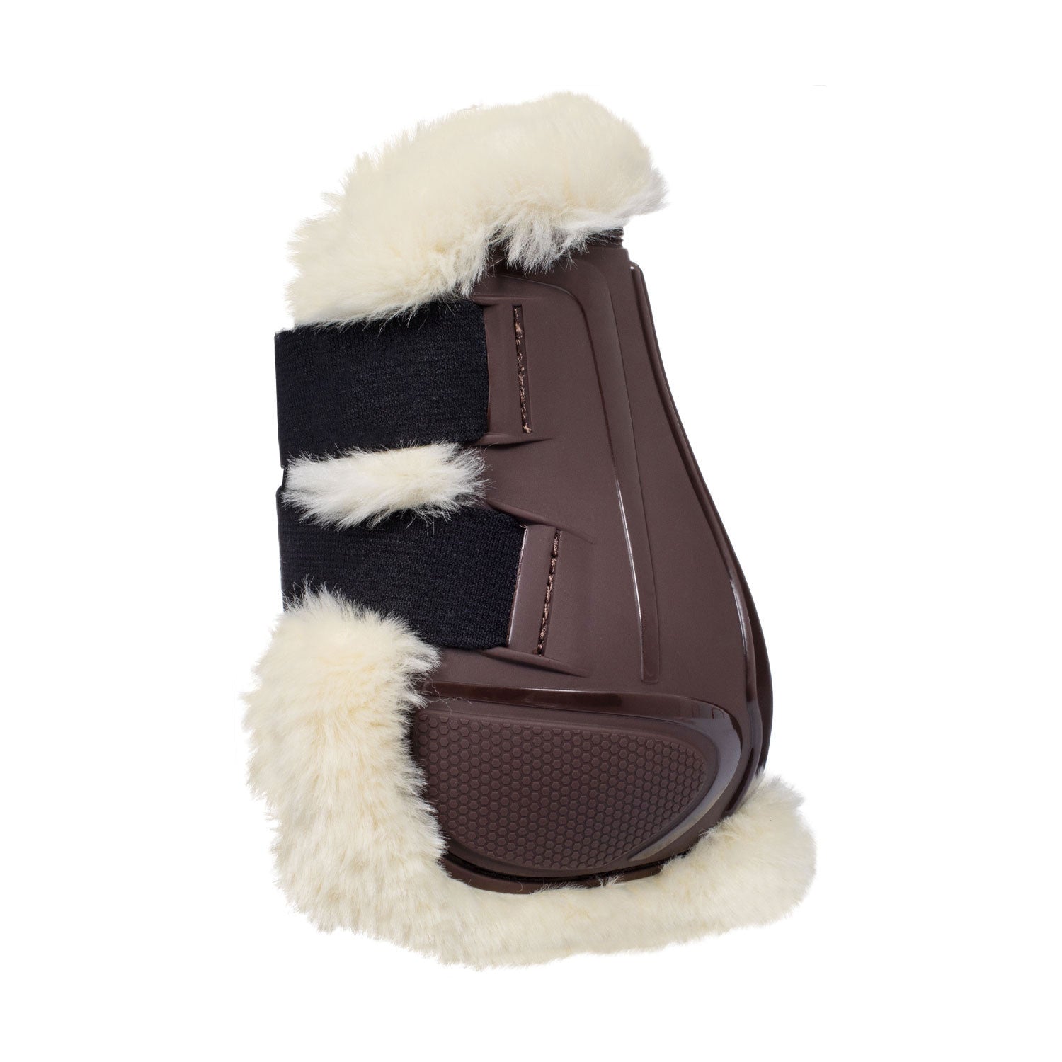 Paraglomos de TPU con borreguillo sintético Equestro - Marrón