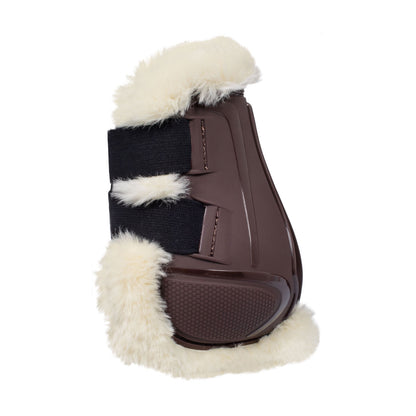 Paraglomos de TPU con borreguillo sintético Equestro - Marrón