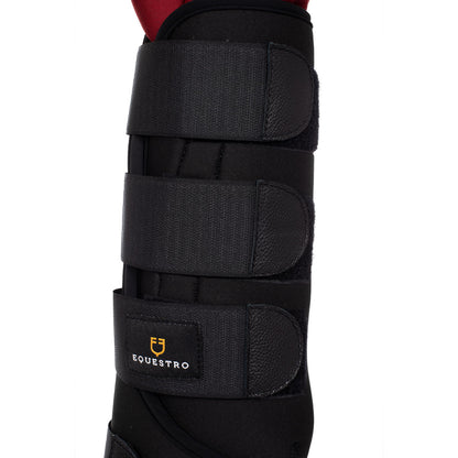 Botas de establo con acolchado de algodón Equestro - Black/Burgundy