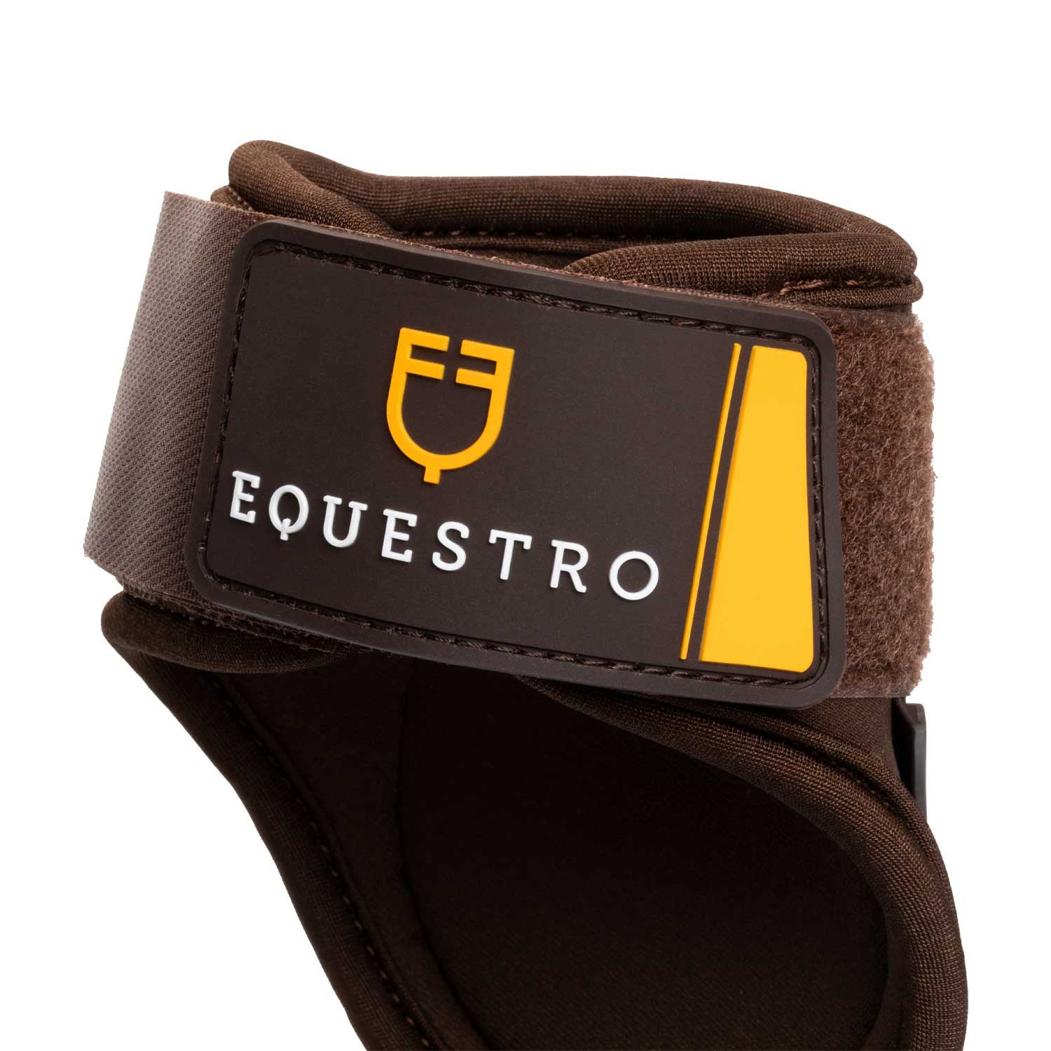 Protectores de neopreno con cierre de velcro Equestro - Marrón
