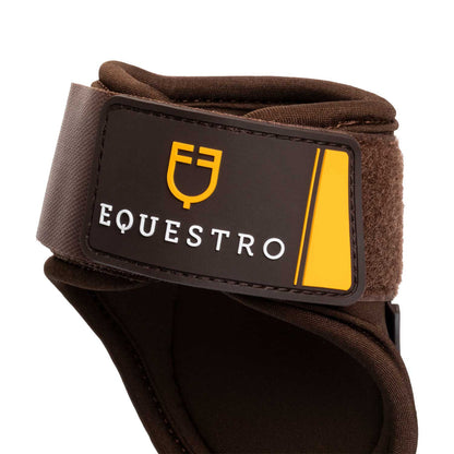 Protectores de neopreno con cierre de velcro Equestro - Marrón