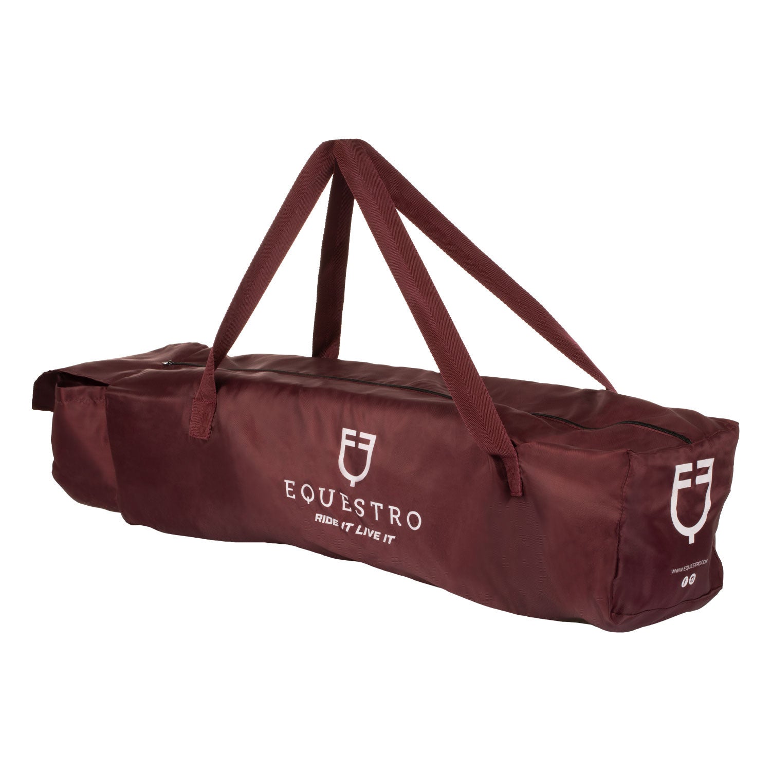 Juego de protectores y protector de cola de viaje con parche de goma Equestro - Burdeos