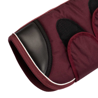Juego de protectores y protector de cola de viaje con parche de goma Equestro - Burdeos