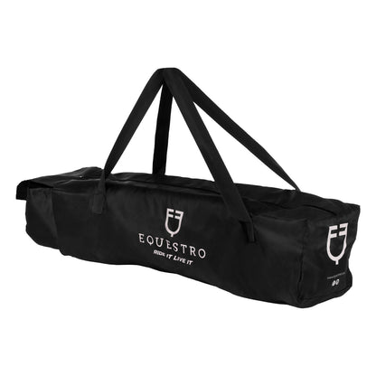 Juego de protectores y protector de cola de viaje con parche de goma Equestro - Negro