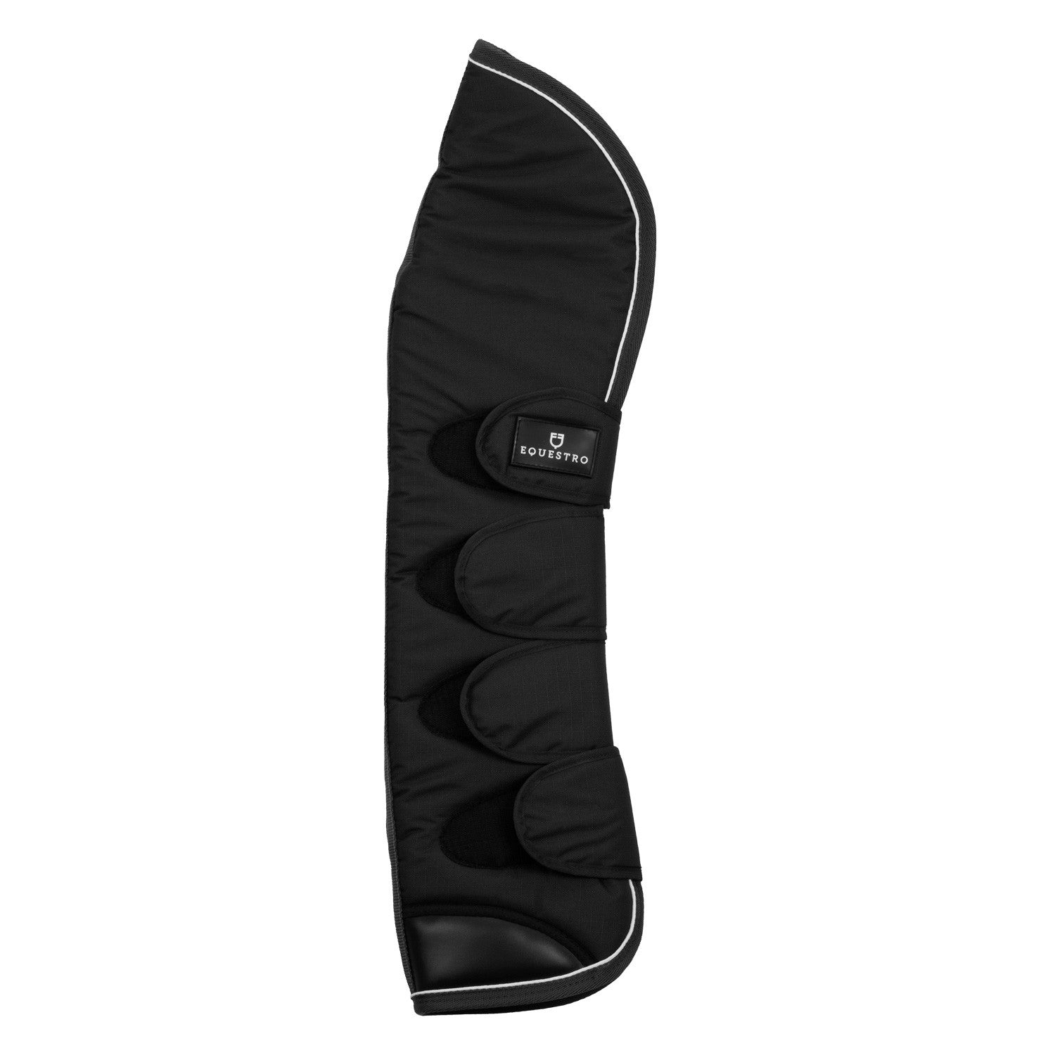 Juego de protectores y protector de cola de viaje con parche de goma Equestro - Negro