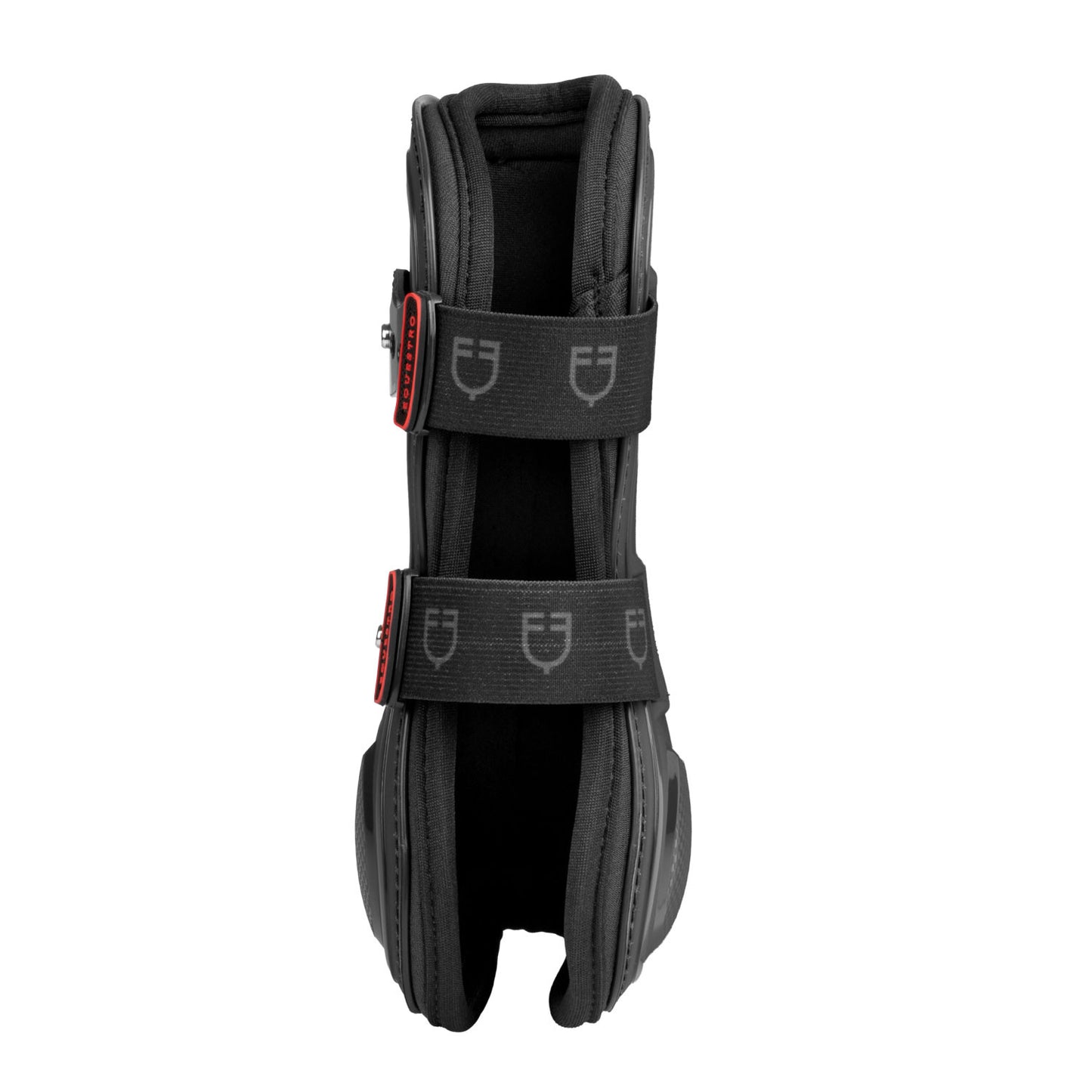 Botas delanteras con acolchado de neopreno lining Equestro - Negro
