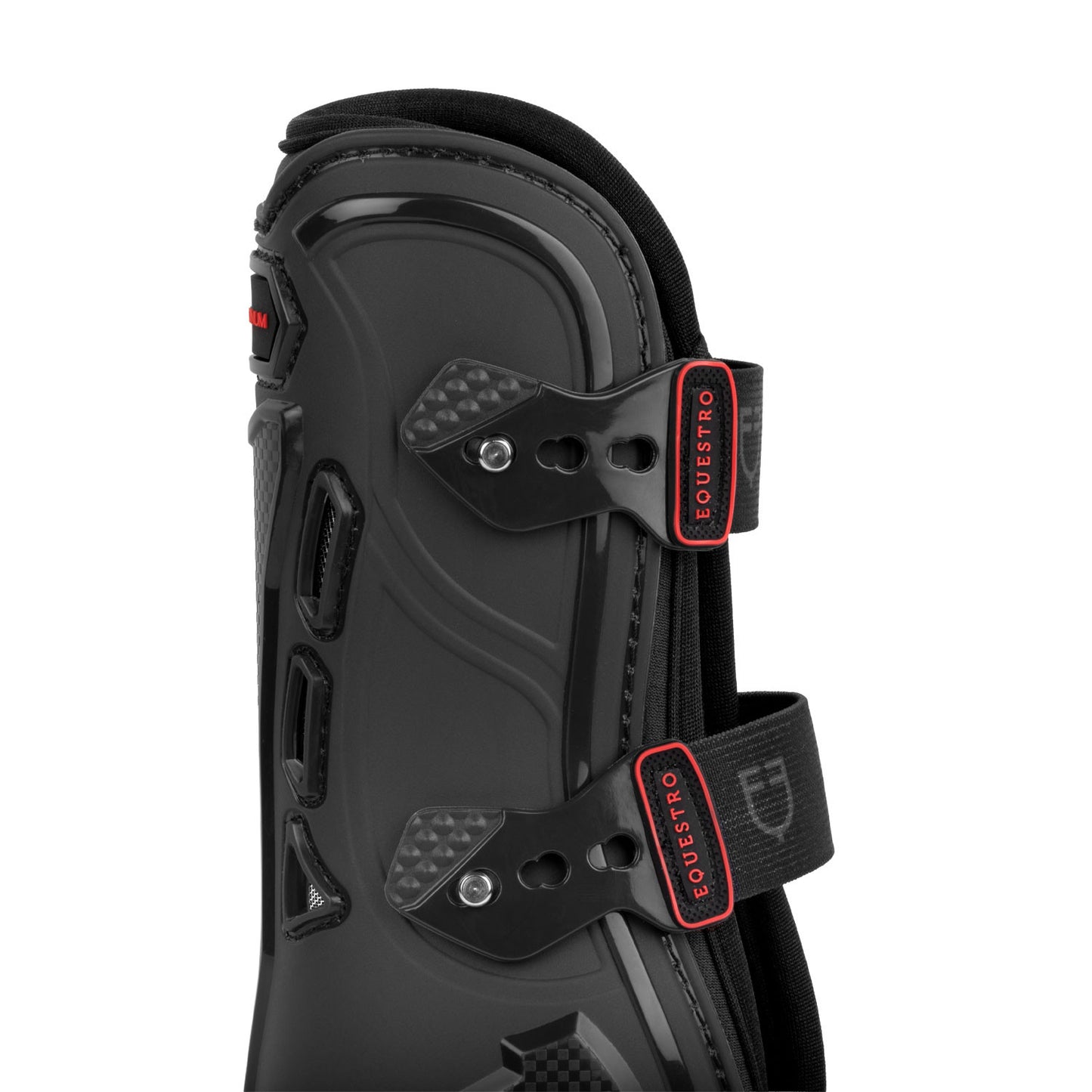 Botas delanteras con acolchado de neopreno lining Equestro - Negro