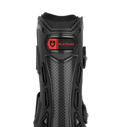 Botas delanteras con acolchado de neopreno lining Equestro - Negro