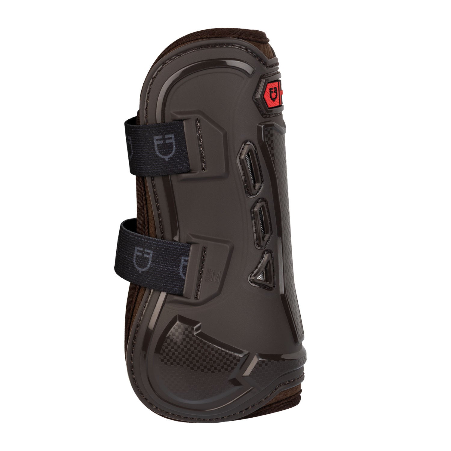 Botas delanteras con acolchado de neopreno lining Equestro - Marrón oscuro
