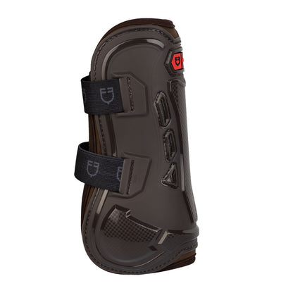 Botas delanteras con acolchado de neopreno lining Equestro - Marrón oscuro