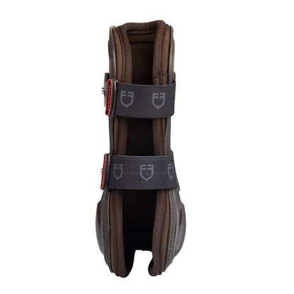 Botas delanteras con acolchado de neopreno lining Equestro - Marrón oscuro
