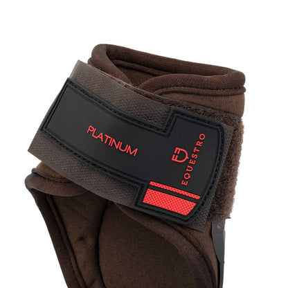 Botas traseras con forro de neopreno Equestro - Marrón oscuro