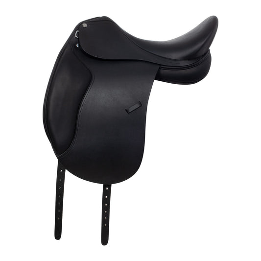 Silla de doma con apoyos largos Equestro - Negro