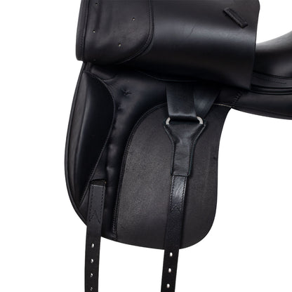 Silla de doma con apoyos largos Equestro - Negro