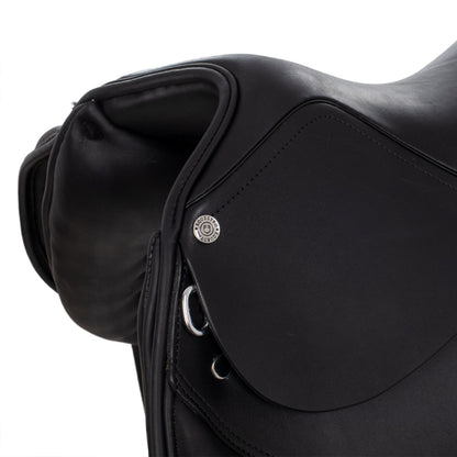 Silla de doma con apoyos largos Equestro - Negro