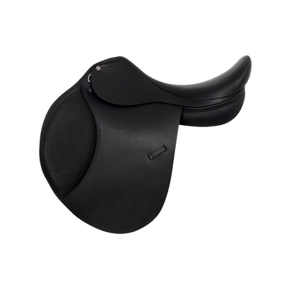 Silla de montar completa de cuero Equestro - Negro