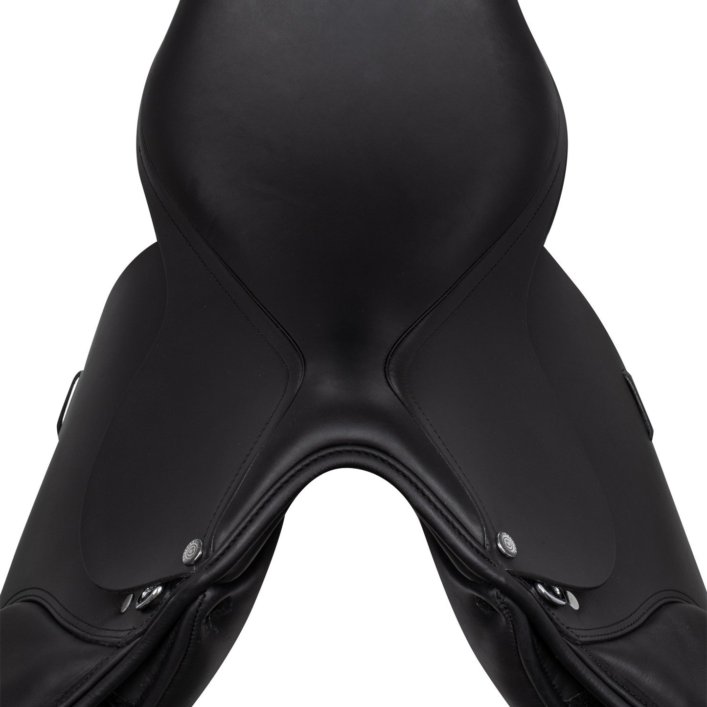 Silla de montar completa de cuero Equestro - Negro