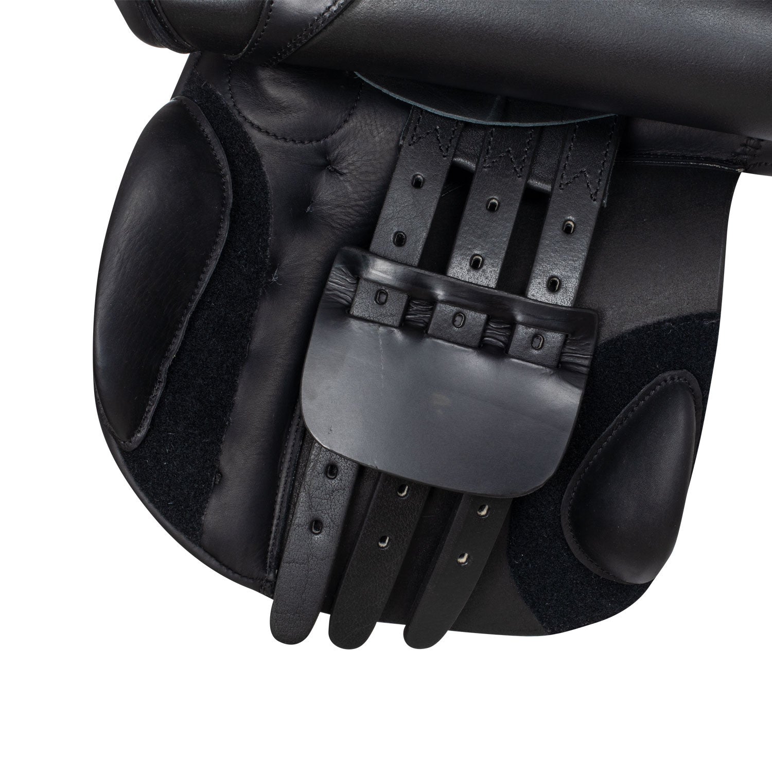 Silla de montar completa de cuero Equestro - Negro