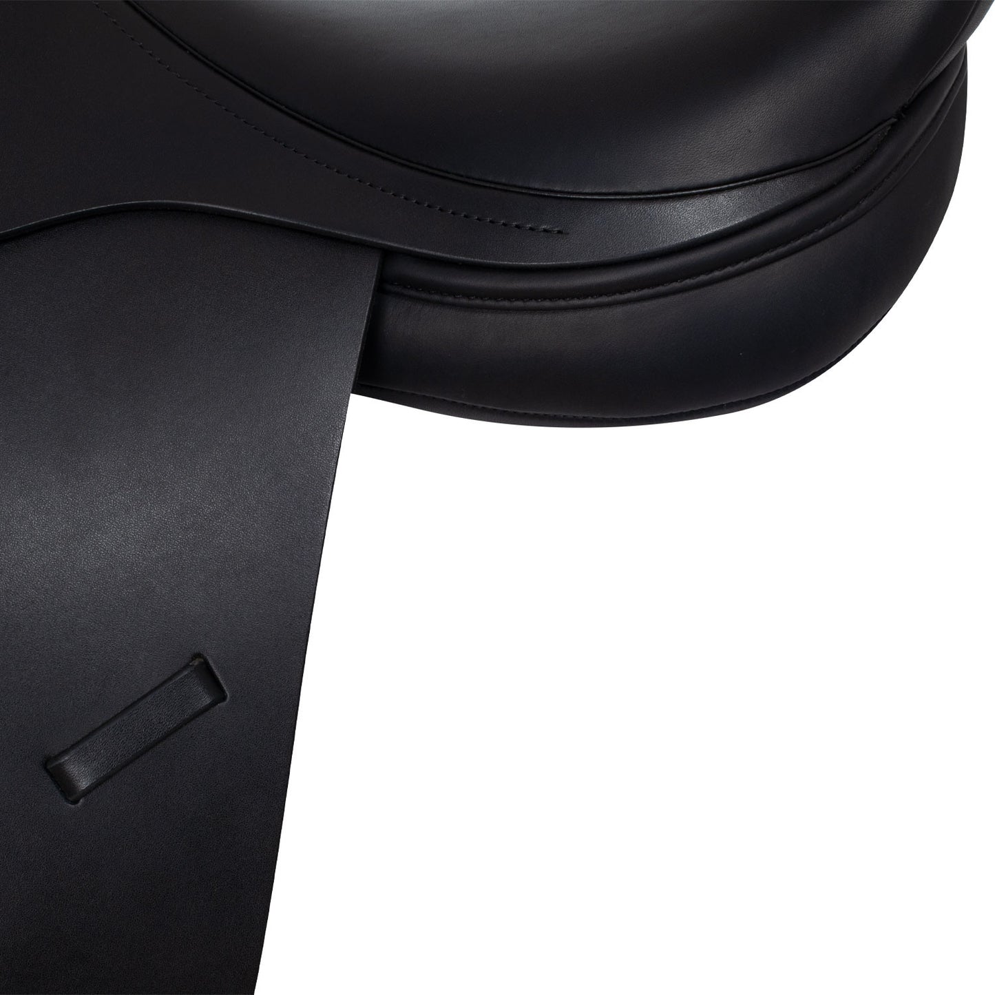 Silla de montar completa de cuero Equestro - Negro