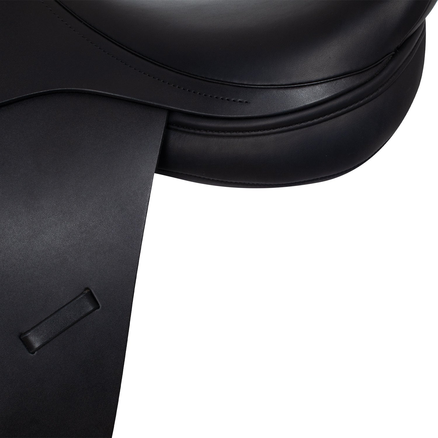 Silla de montar completa de cuero Equestro - Negro
