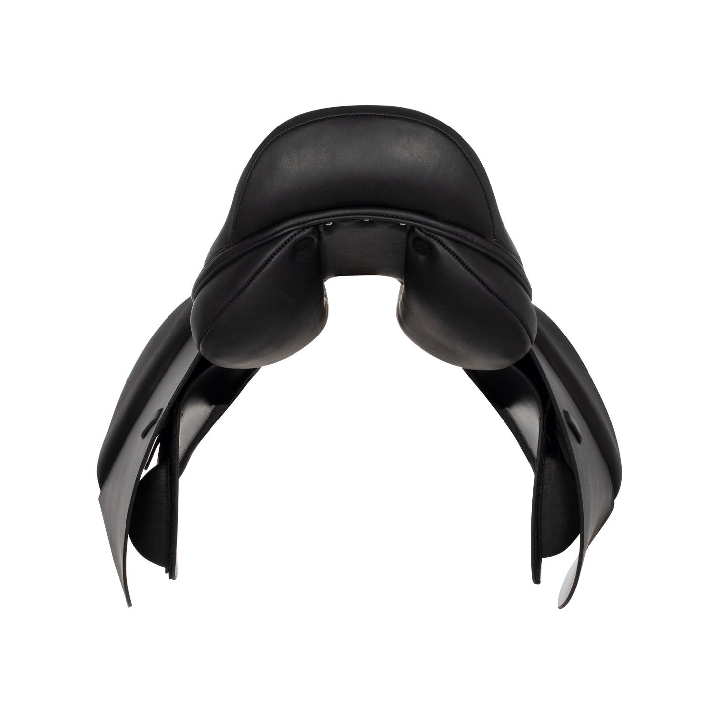 Silla de montar completa de cuero Equestro - Negro