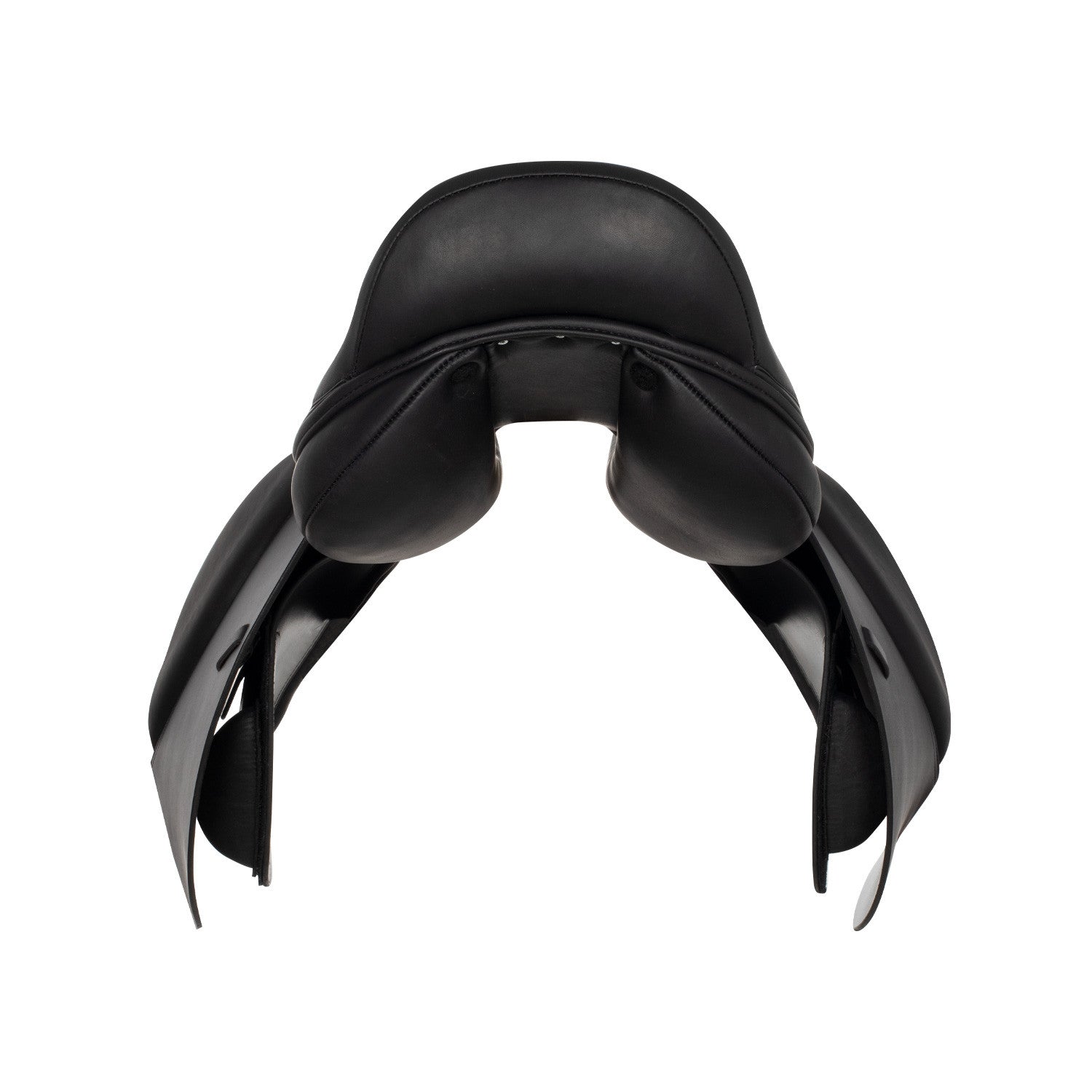 Silla de montar completa de cuero Equestro - Negro
