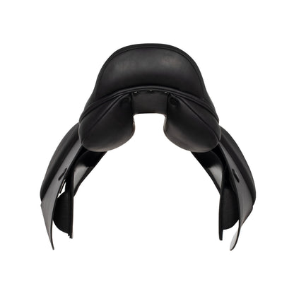 Silla de montar completa de cuero Equestro - Negro