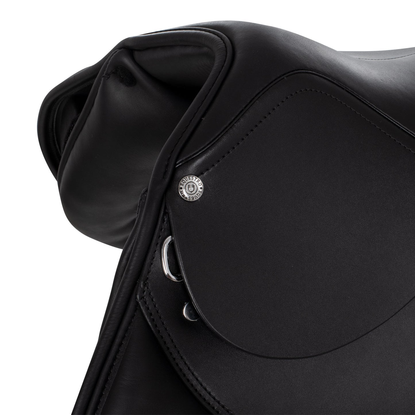Silla de montar completa de cuero Equestro - Negro