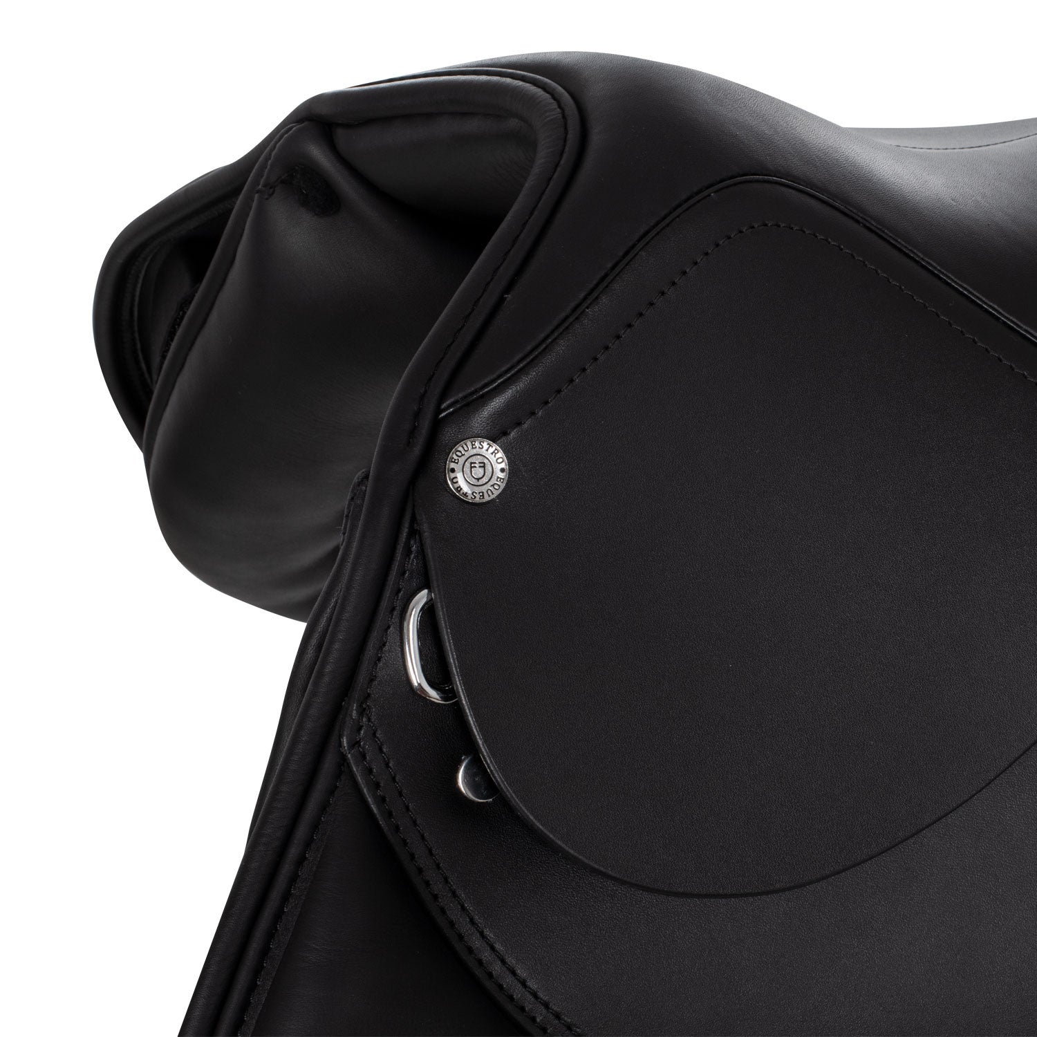 Silla de montar completa de cuero Equestro - Negro