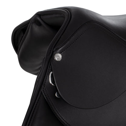 Silla de montar completa de cuero Equestro - Negro