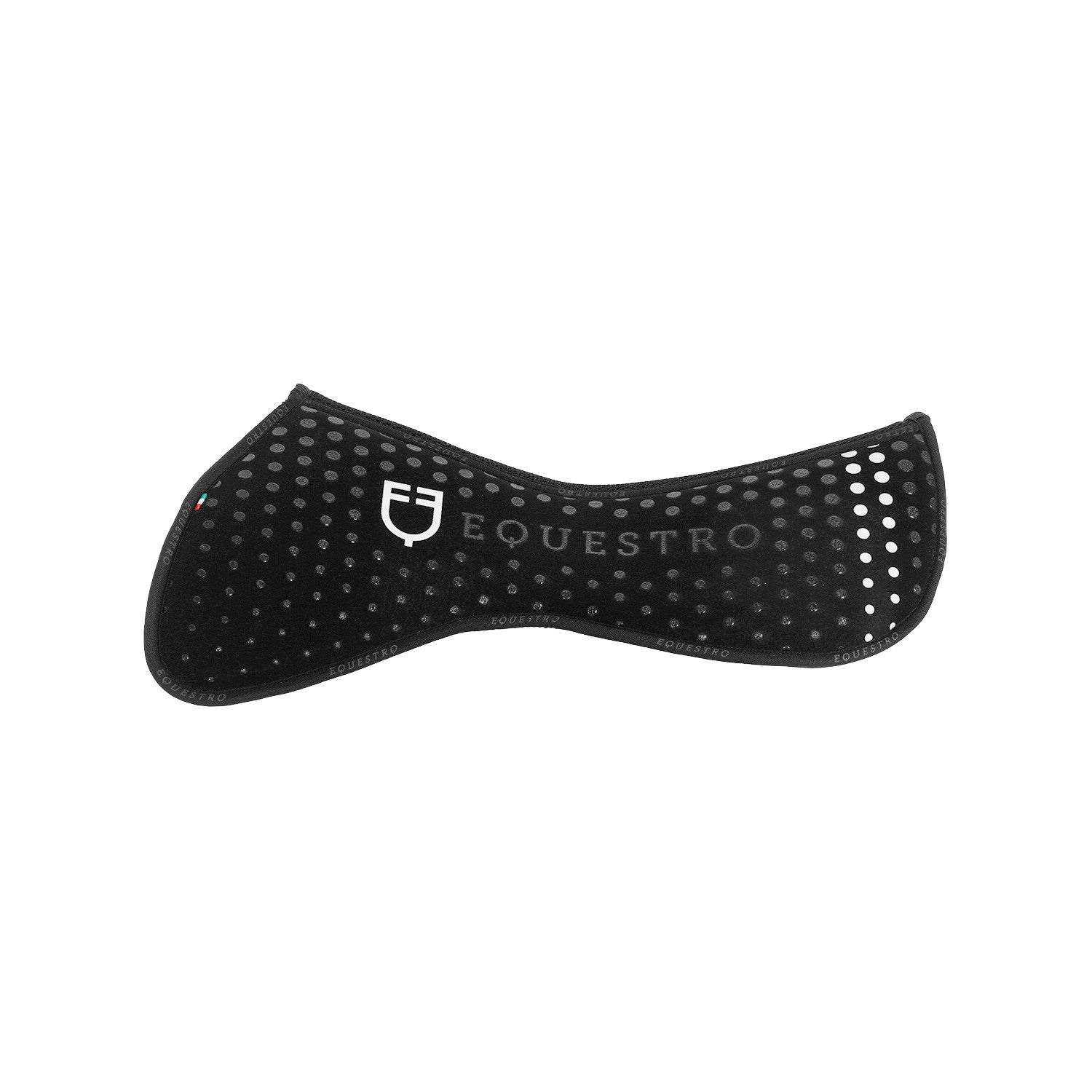 Compensador de sillín en memory foam con grip de silicona y logo Equestro - Negro