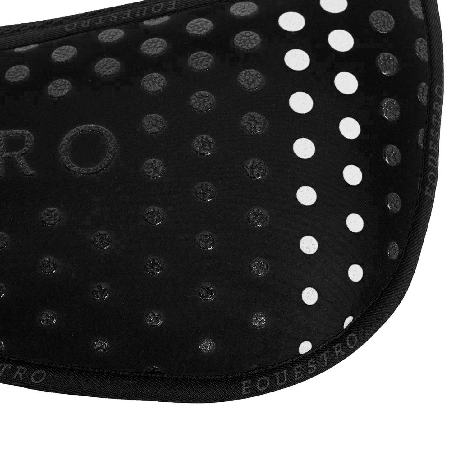 Compensador de sillín en memory foam con grip de silicona y logo Equestro - Negro