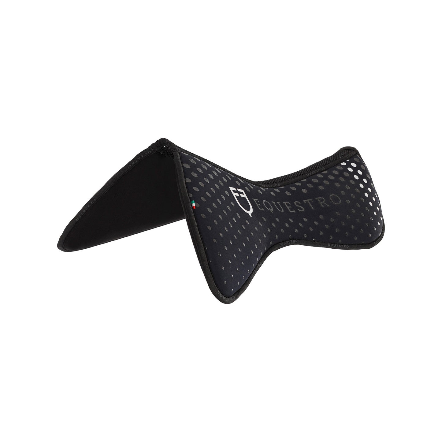 Compensador de sillín en memory foam con grip de silicona y logo Equestro - Azul marino