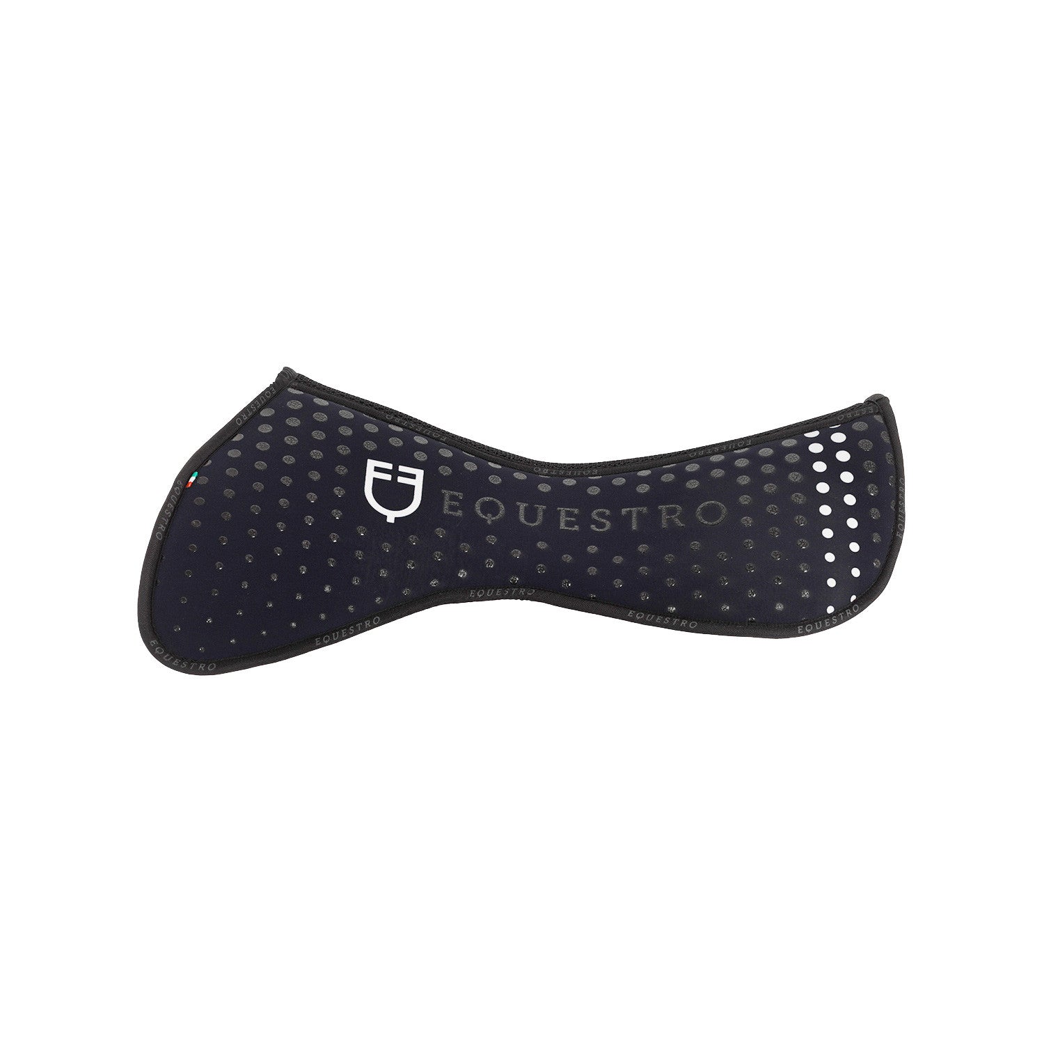 Compensador de sillín en memory foam con grip de silicona y logo Equestro - Azul marino