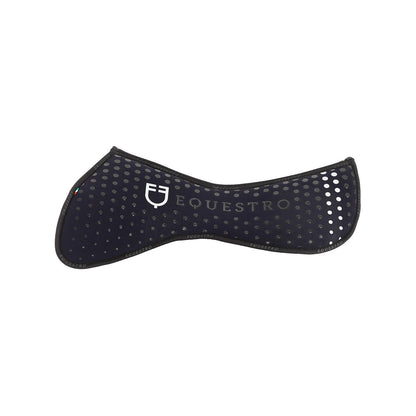 Compensador de sillín en memory foam con grip de silicona y logo Equestro - Azul marino