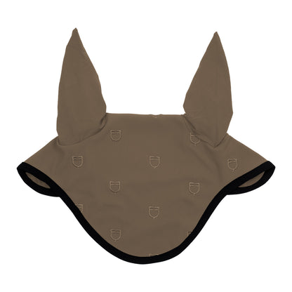 Gorro Multilogo de tejido técnico Black Line Edition Equestro - Walnut