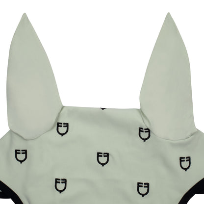 Gorro Multilogo de tejido técnico Black Line Edition Equestro - Light Green/Black
