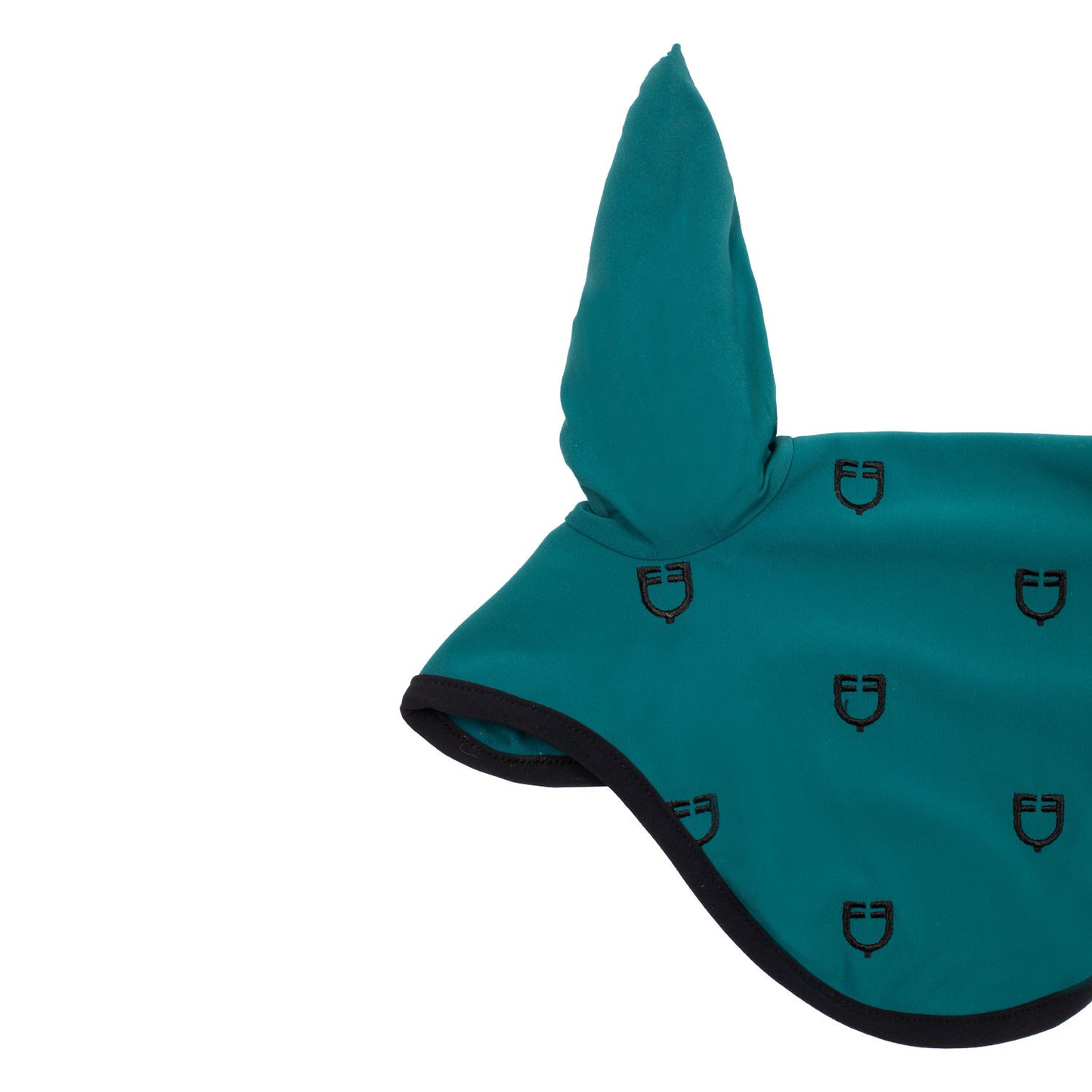 Gorro Multilogo de tejido técnico Black Line Edition Equestro - Petrol (548C)/Bk
