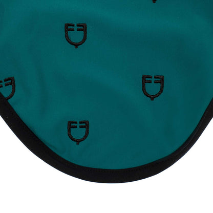 Gorro Multilogo de tejido técnico Black Line Edition Equestro - Petrol (548C)/Bk