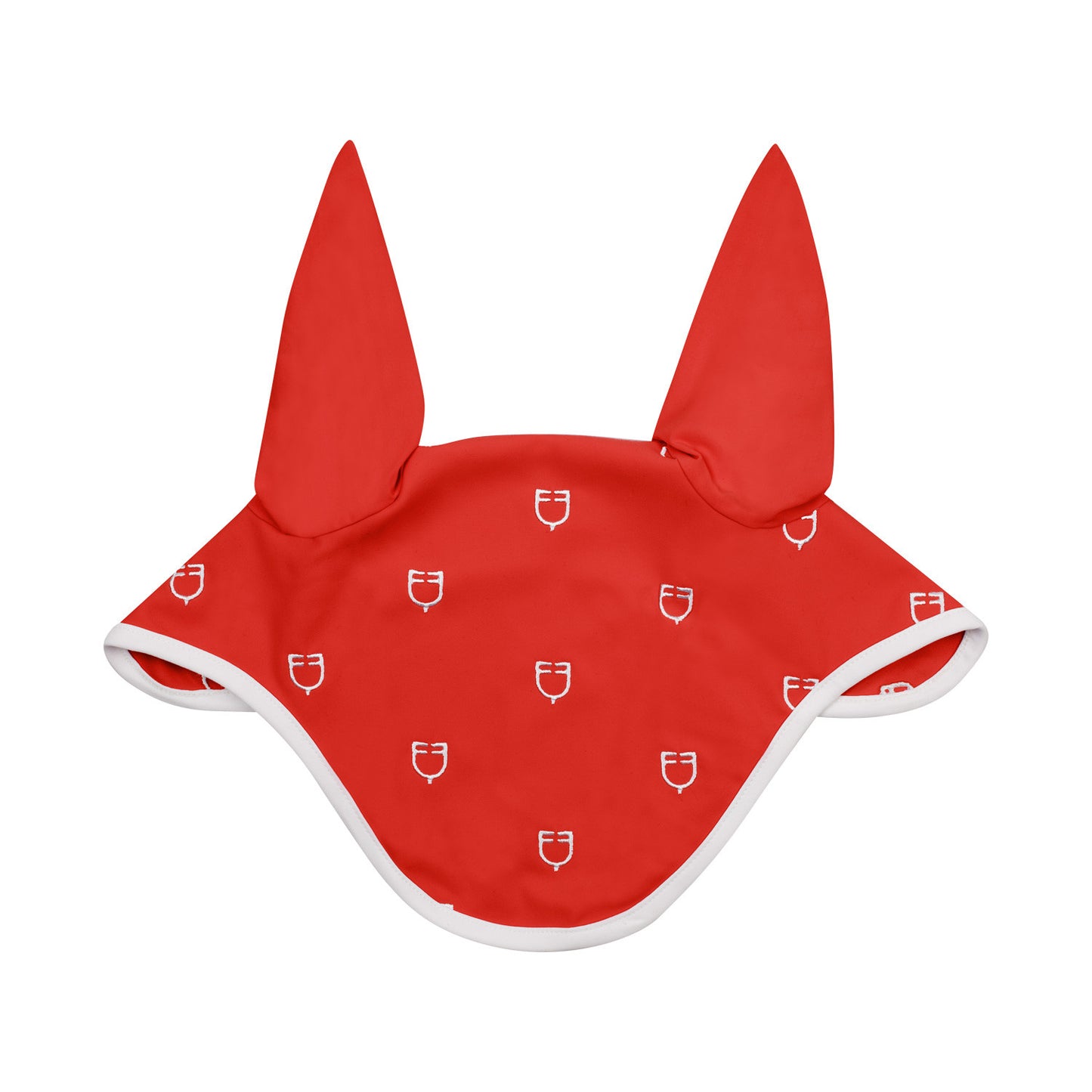 Gorro Multilogo en tejido técnico White Line Edition Equestro - Rojo