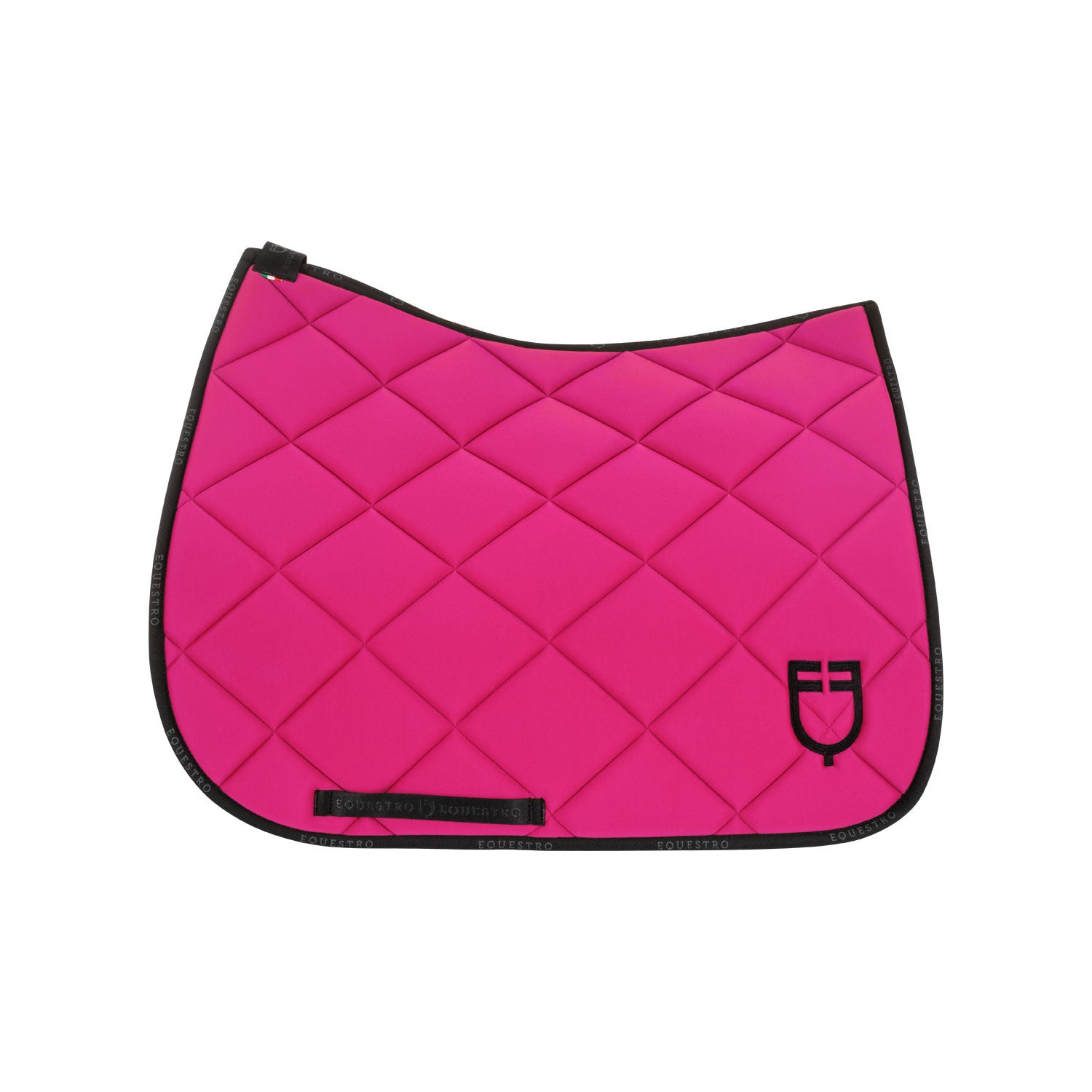 Sudadera de equitación de tela técnica con logo Equestro - Fucsia/Black