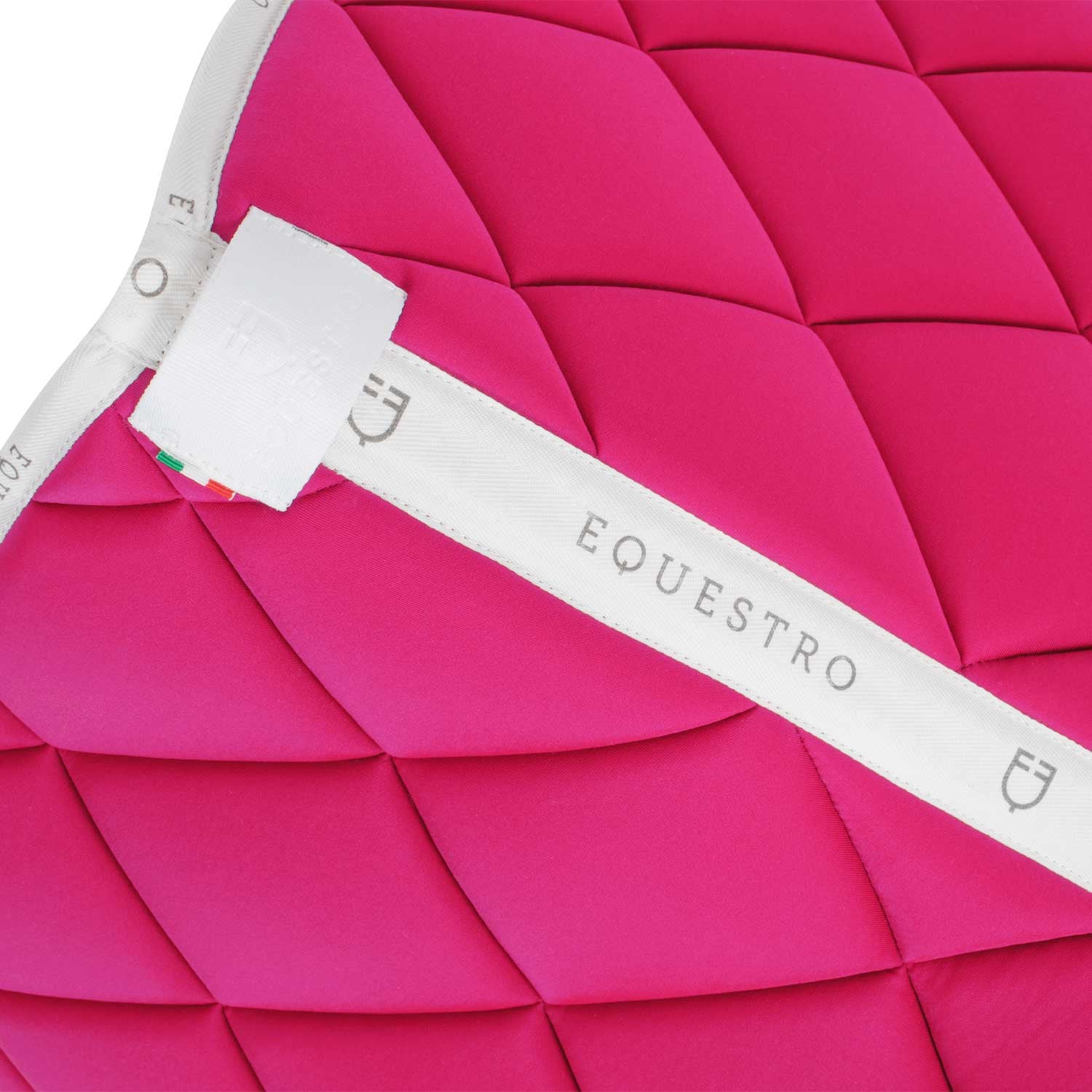 Sudadera de equitación de tela técnica con logo Equestro - Fucsia/White