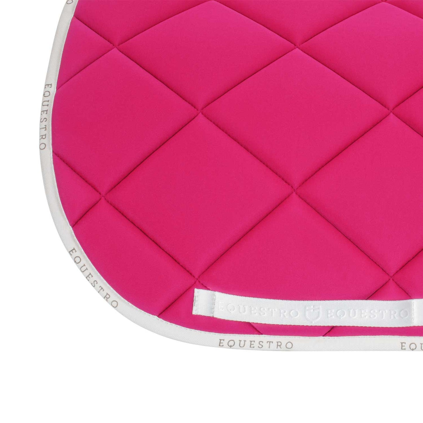 Sudadera de equitación de tela técnica con logo Equestro - Fucsia/White
