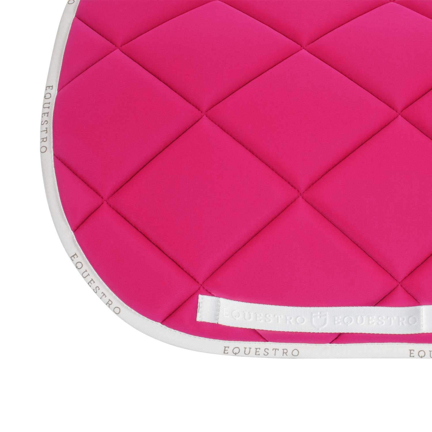 Sudadera de equitación de tela técnica con logo Equestro - Fucsia/White