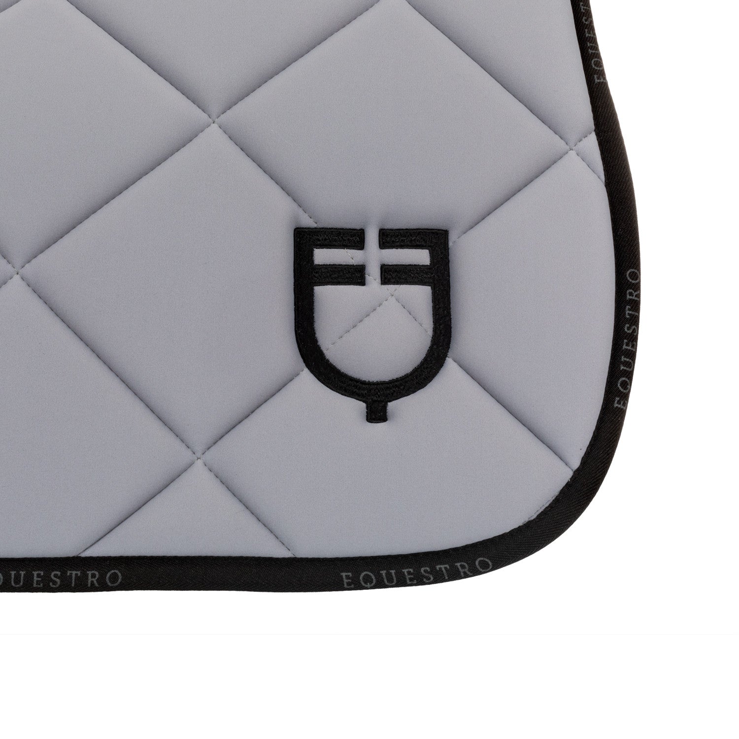 Sudadera de equitación de tela técnica con logo Equestro - Grey/Black