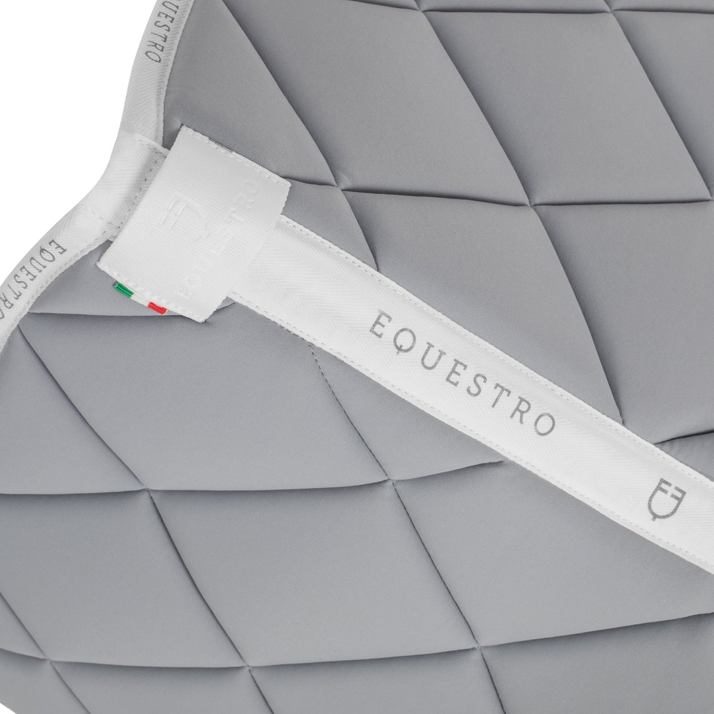 Sudadera de equitación de tela técnica con logo Equestro - Grey/White