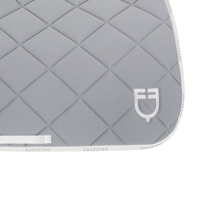 Sudadera de equitación de tela técnica con logo Equestro - Grey/White