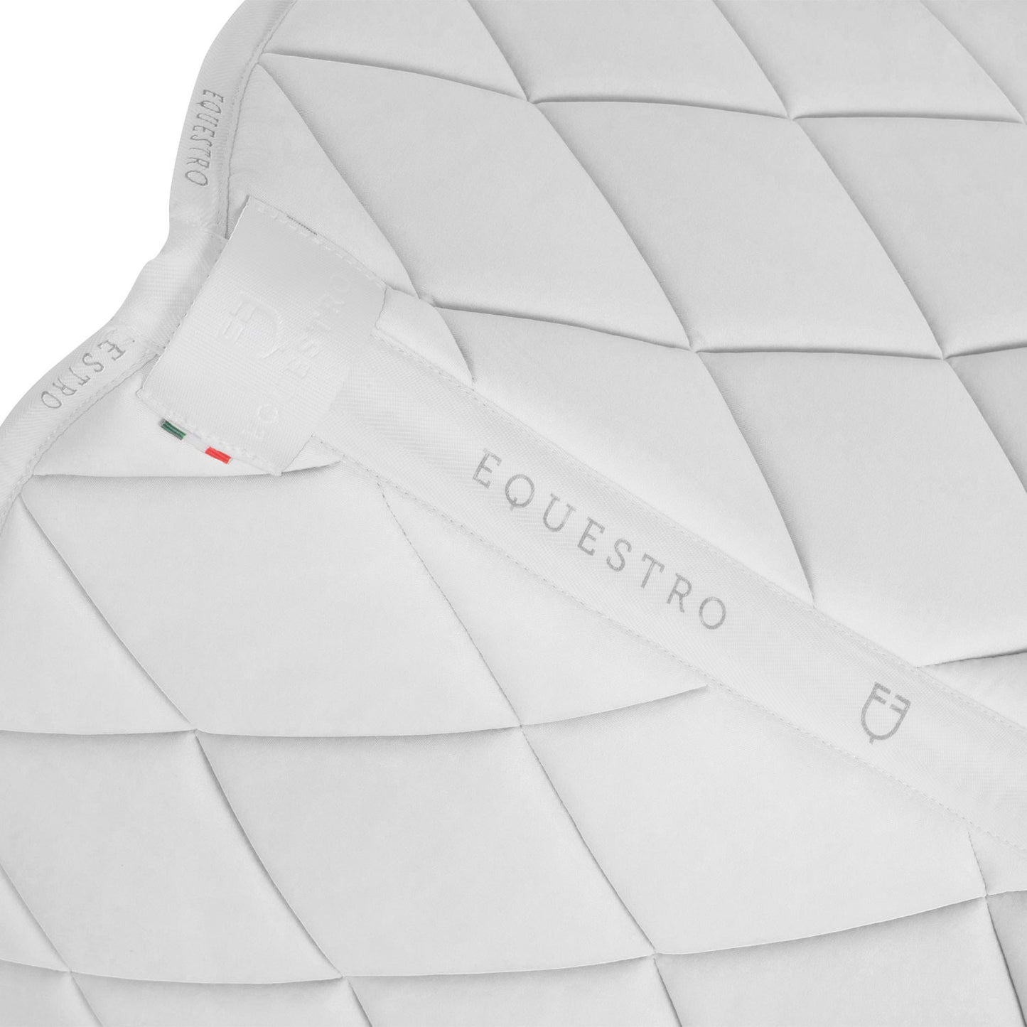 Silla de doma en tejido técnico Equestro - White/White